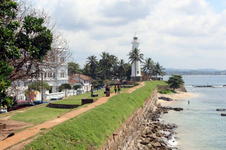 Galle Fort in the Bay of Galle on the southwest coast of Sri Lanka
