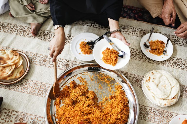 A Biryani Feast Enjoyed among Family and Friends