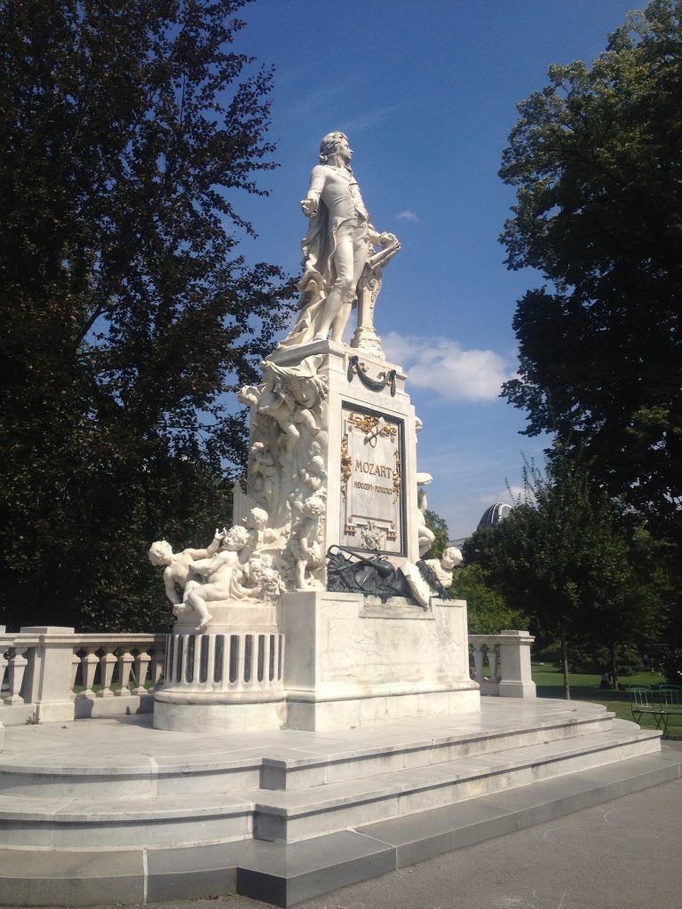 Mozart Monument, Vienna, Austria