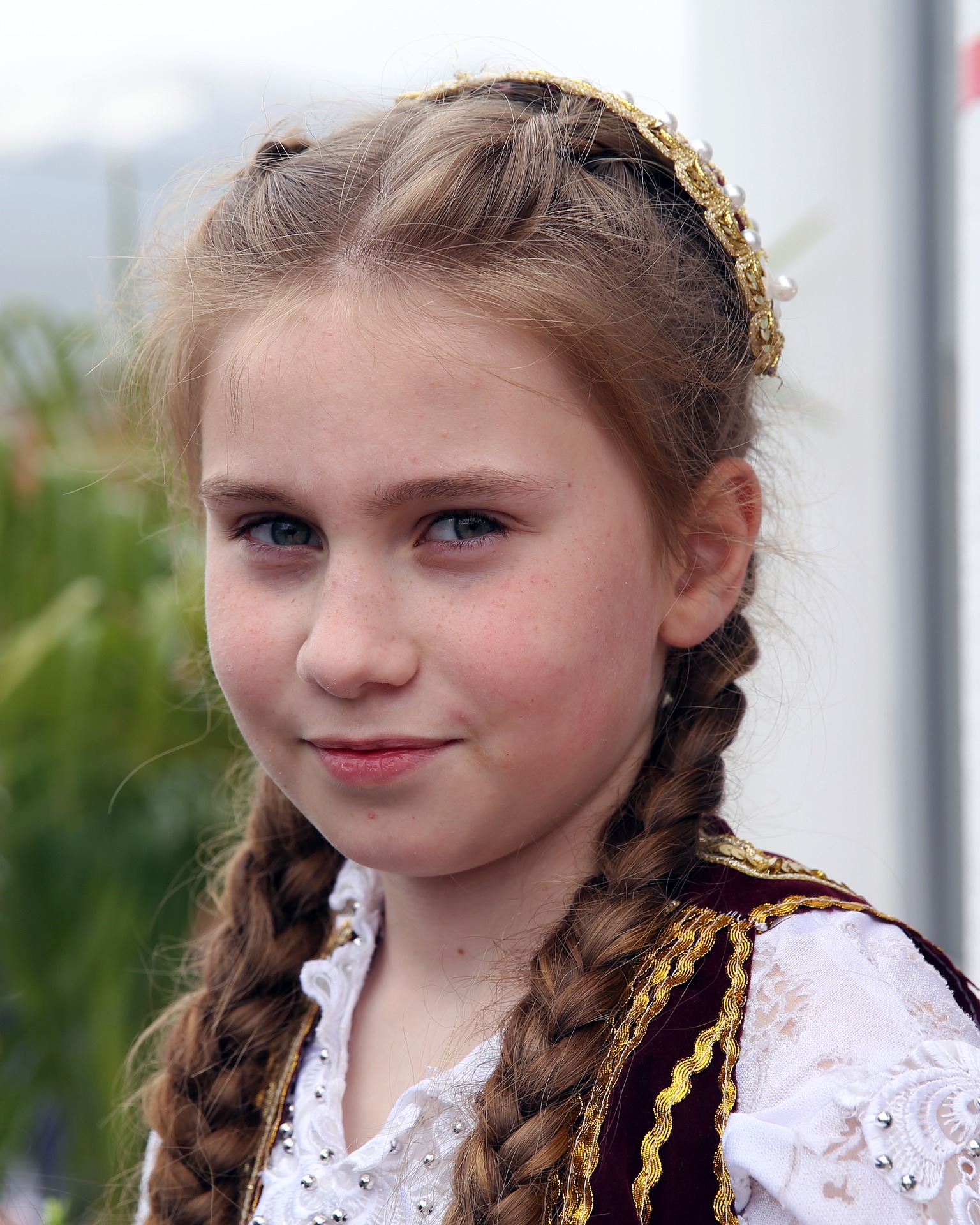 Albanian Girl wearing traditional clothes