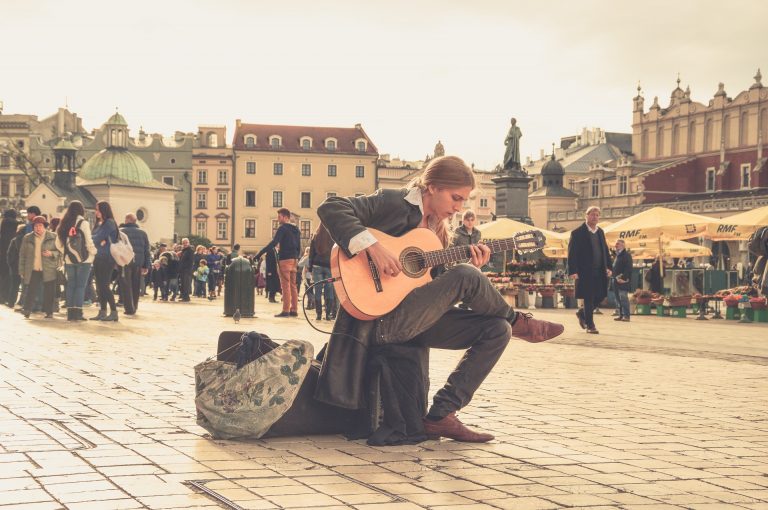 Polish Man playing the guitar