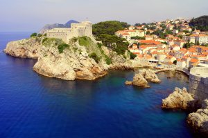 Dubrovnik Coastline on the Adriatic Sea, Croatia
