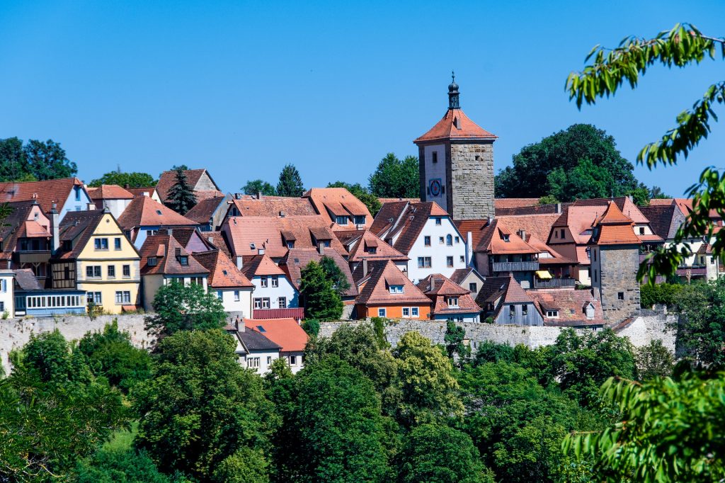 The Red-Roofed Houses of Rothenburg