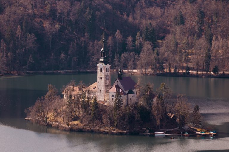 Church on an Island, Slovenia