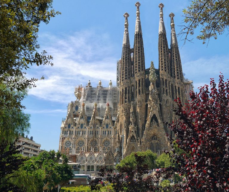 The Basílica de la Sagrada Família, a UNESCO World Heritage Site in Spain