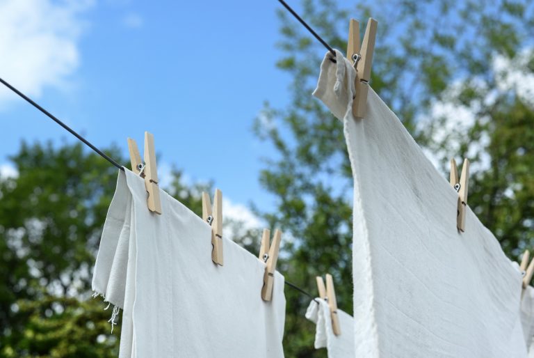 Clothes Drying in Direct Sunlight for Disinfection