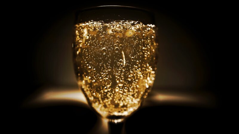 A Glass of Sparkling Wine