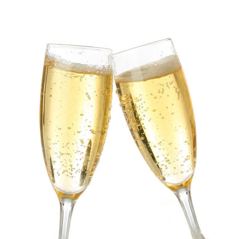 Two Glasses of Sparkling Wine