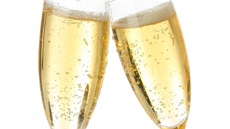 Two Glasses of Sparkling Wine