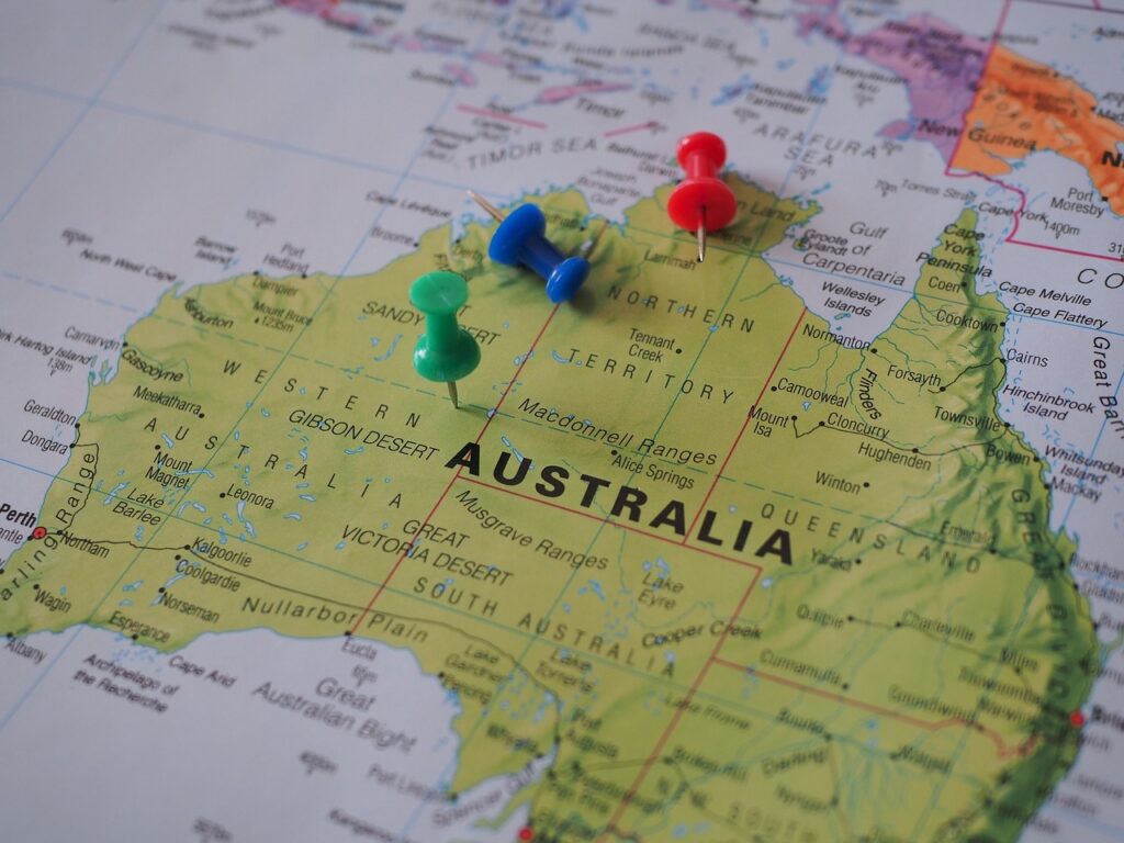 The Map of Australia