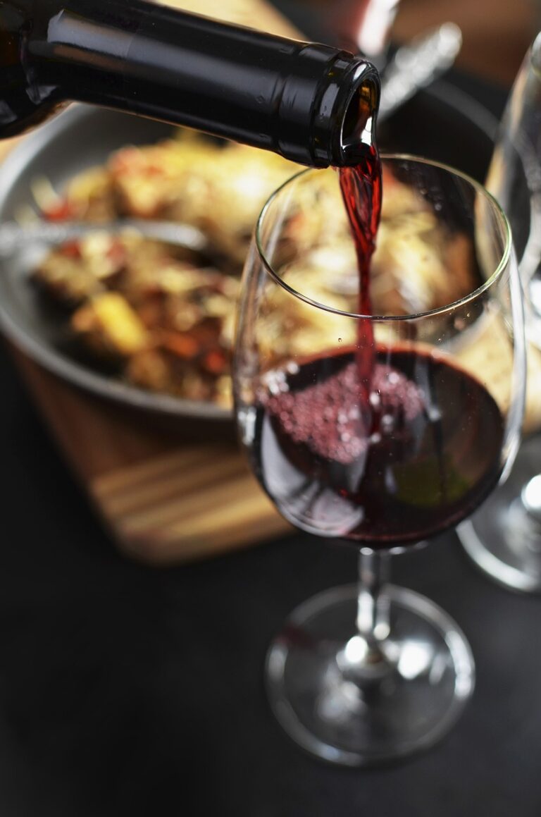 Red Wine Being Poured