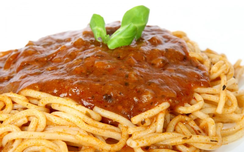 Spaghetti Bolognese, a Typical Dish of Bologna, Italy