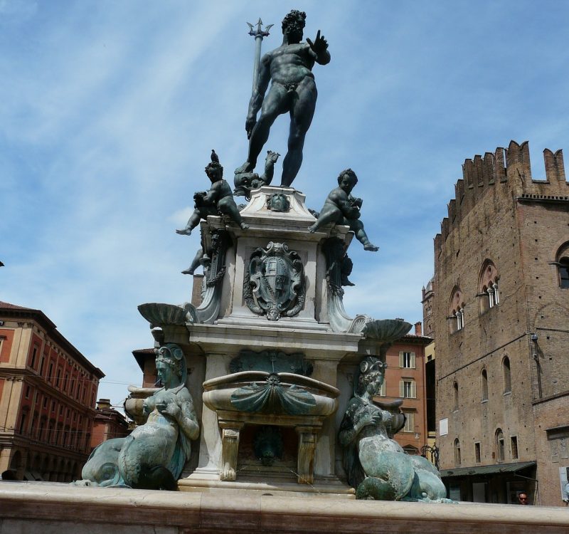 The Fountain of Neptune in Piazza del Nettuno, Bologna